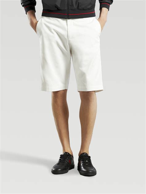 mens gucci shorts white|gucci men shorts sale.